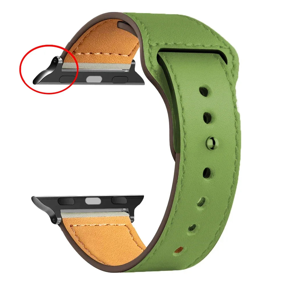 Leather Bands For Apple watch strap Ultra 49mm 46MM 44mm 40mm 38mm/42mm sport bracelet iWatch series 10 9 8 7 3 5 6 se 41mm/45mm