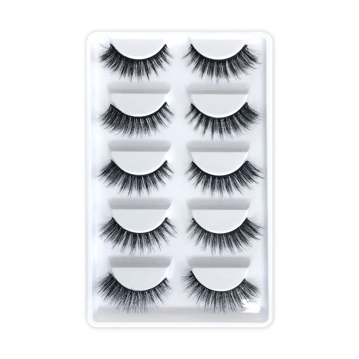 5Pairs Halloween Lash Drip False Eyelashes Unique Wet Look Hydrated Effect Multi-Length Rewearable Fake Eyelashes