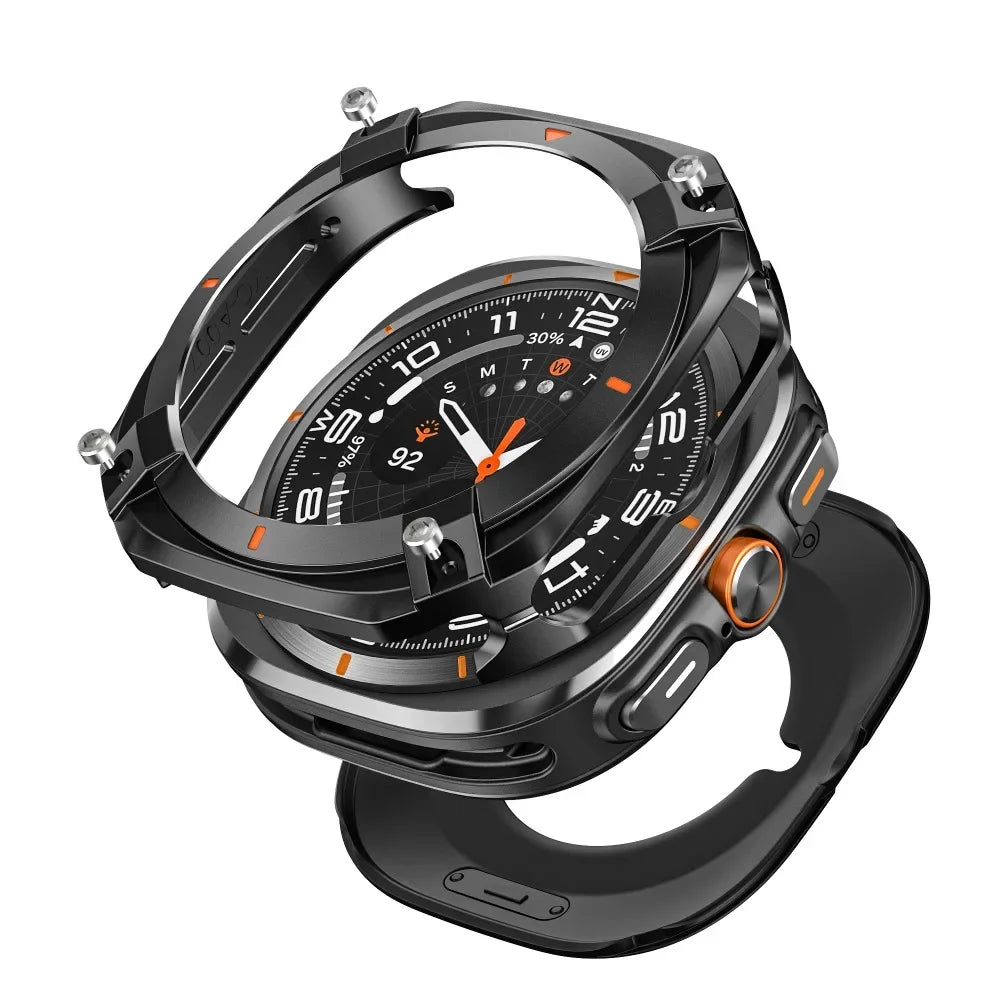Luxury Aluminium Case for Samsung Galaxy Ultra Watch Ultra 47mm Metal Cover Screen Protector for Samsung Galaxy 7 Ultra 47mm