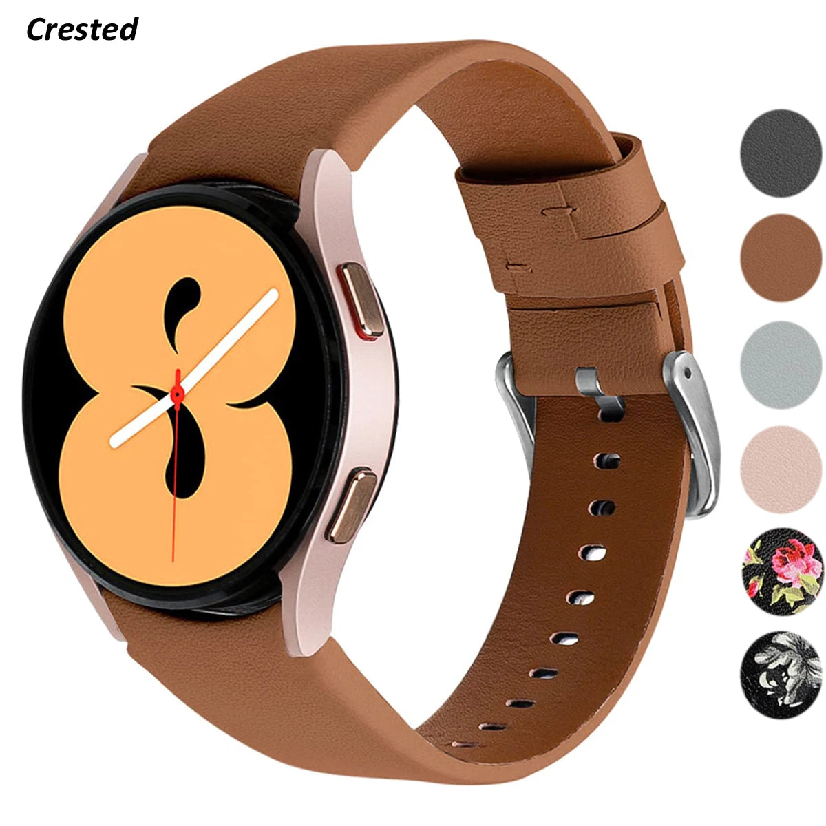 Genuine Leather Band For Samsung Galaxy Watch 4 classic 46mm 6 Classic 43mm 44mm 5 pro 40mm Bracelet correa Galaxy Watch 6 strap