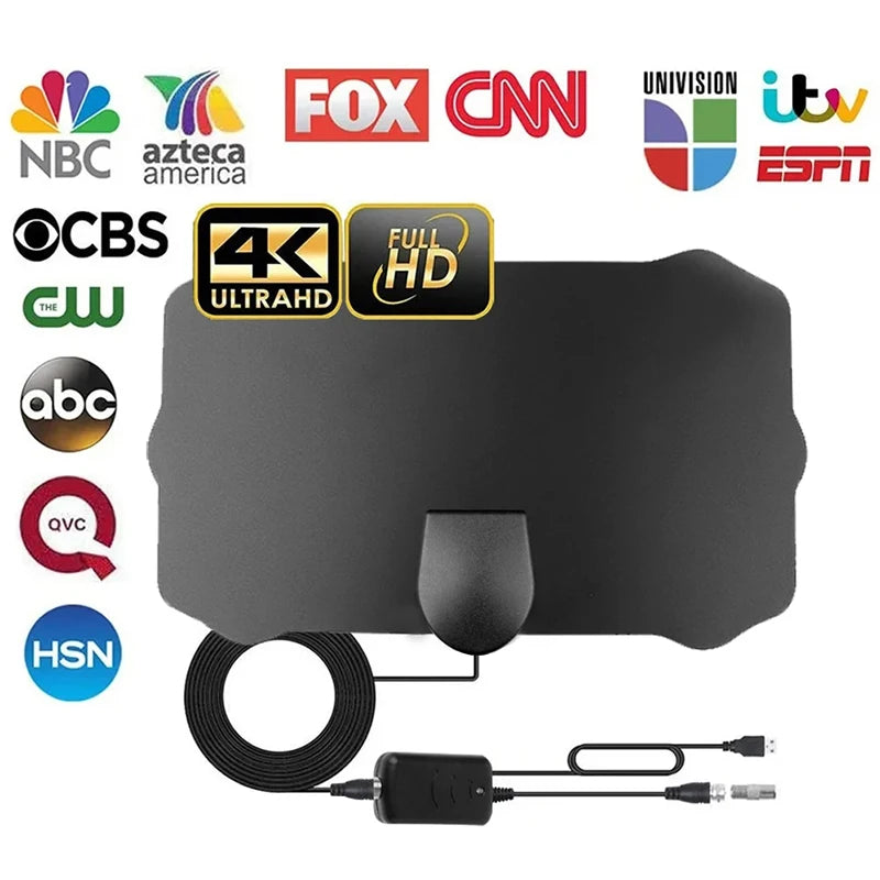 2024 New 4K 8K Indoor Digital TV Antenna HD HDTV Antena DVB-T/T2 DVBT2 Cable TV Antena 5000Miles UHF VHF DTV Antennas Aerial