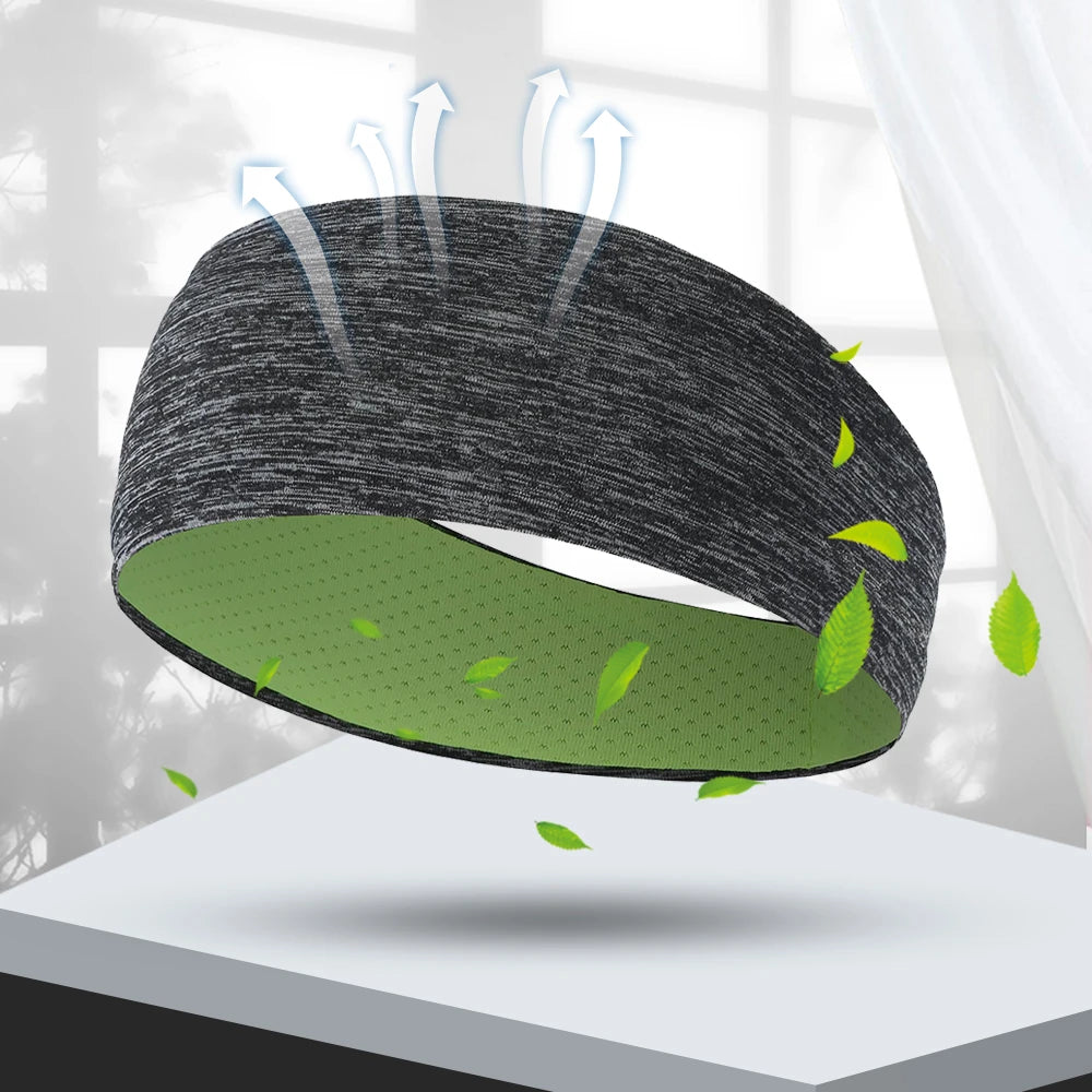 Sports Anti-Slip Headband Lightweight Yoga Fitness Running Jogging Sweat Band Gym Cycling Basketball Workout Hair Bands Men Girl