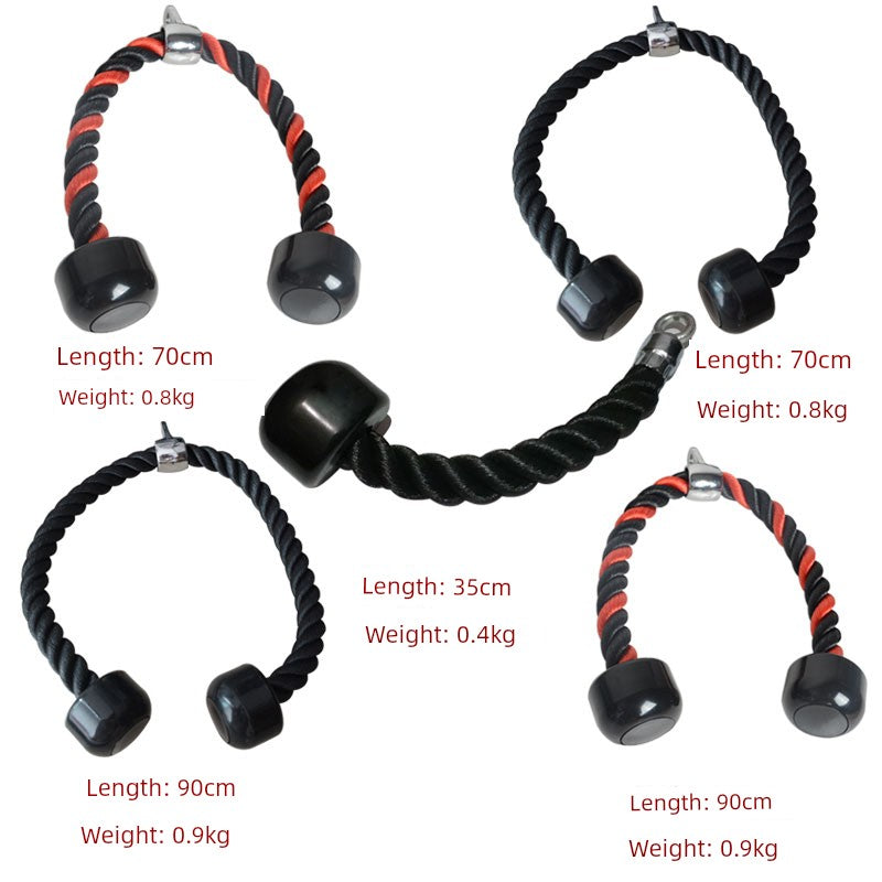 Triceps Rope High Pull-down Handle Rope Comprehensive Trainer Accessories Color Triceps Pulling Rope Side Pull