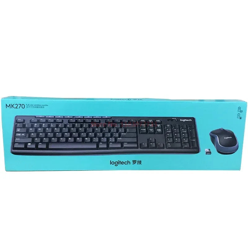 Logitech Mk270 1000dpi Optoelectronic Wireless Keyboard Mouse Combos Set Mk275 Desktop Keyboard And Mouse Set For Home Office