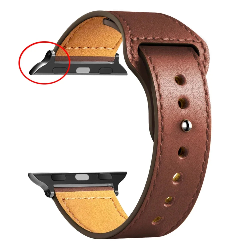 Leather Bands For Apple watch strap Ultra 49mm 46MM 44mm 40mm 38mm/42mm sport bracelet iWatch series 10 9 8 7 3 5 6 se 41mm/45mm