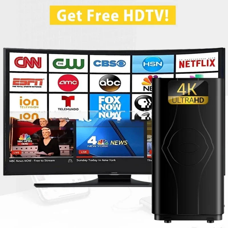 Long Range Digital Tv Dvbt2 Amplifier Hdtv Antenna 4k Dual Band Vhf Uhf IPTV ATSC Satellite Receiver Indoor Antenna