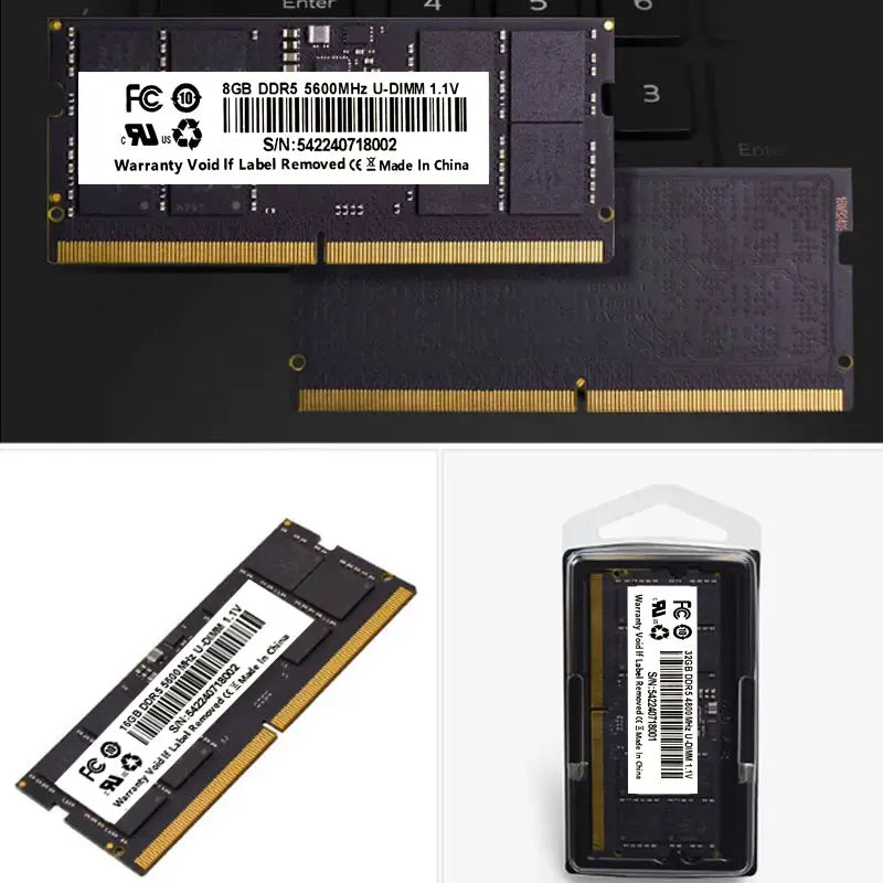 CeaMere DDR5 2 PCS notebook memory card 288pin RAM 8G,16G,32G memoriam 4800Mhz, 5200Mhz, 5600Mhz universal memory wholesale