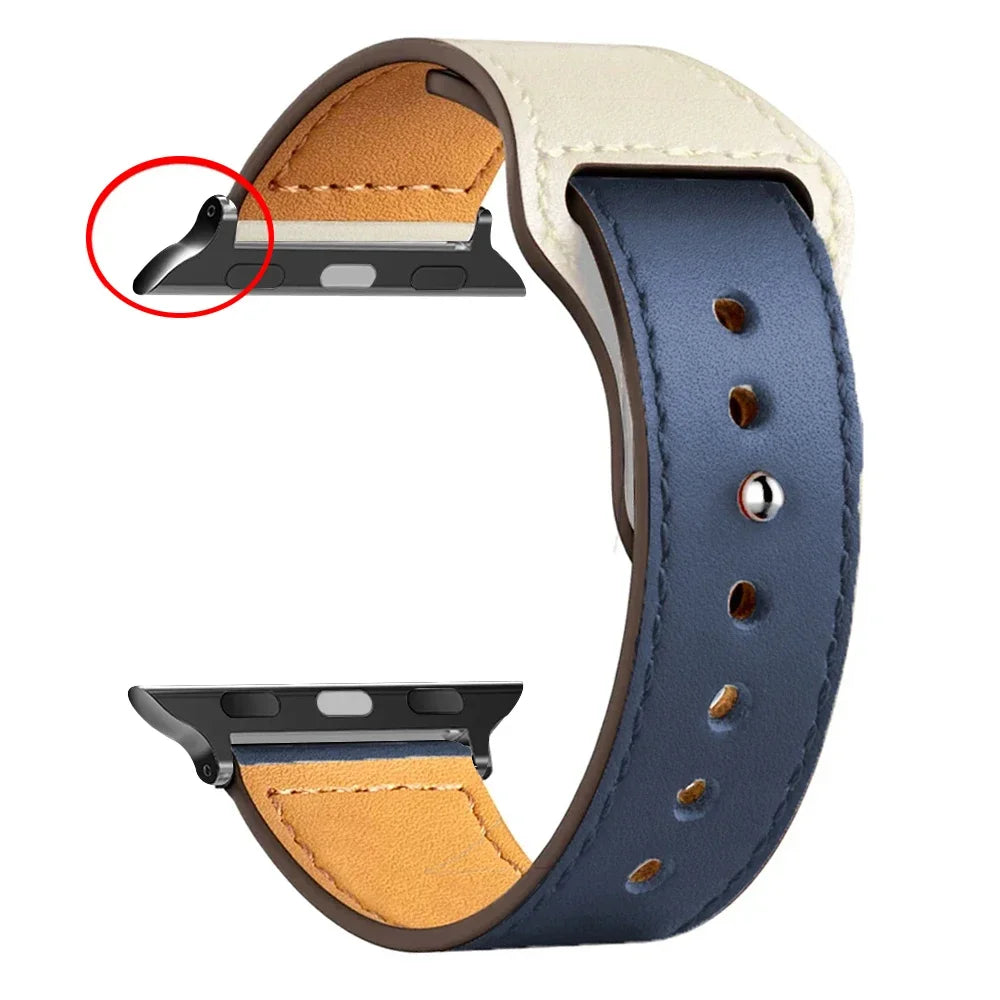 Leather Bands For Apple watch strap Ultra 49mm 46MM 44mm 40mm 38mm/42mm sport bracelet iWatch series 10 9 8 7 3 5 6 se 41mm/45mm