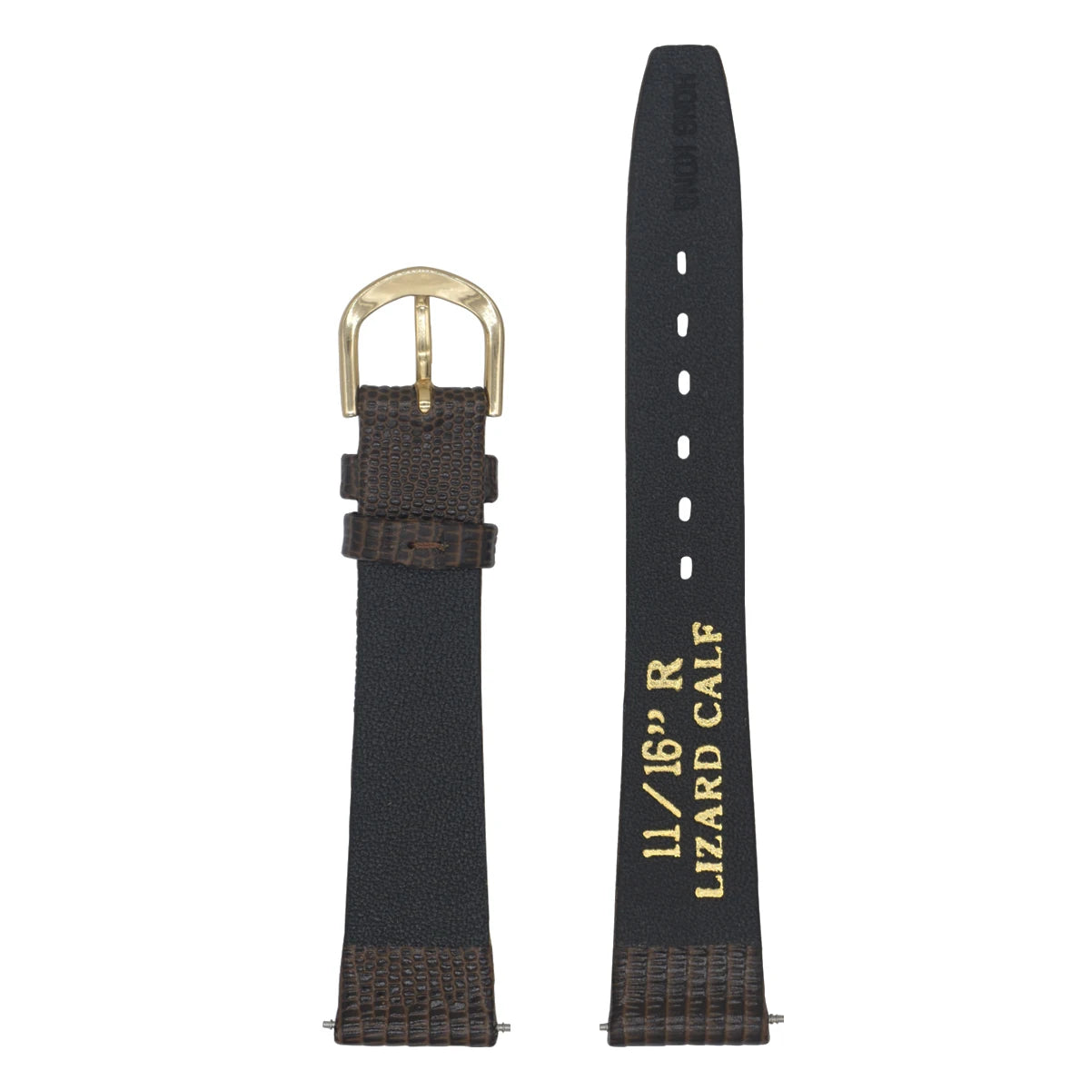 AMHUGE 12mm 14mm 16mm 17mm 18mm 19mm 20mm 21mm Vintage Watch Strap Lizard Embossed Calf Genuine Leather Thin and Soft Watch Band