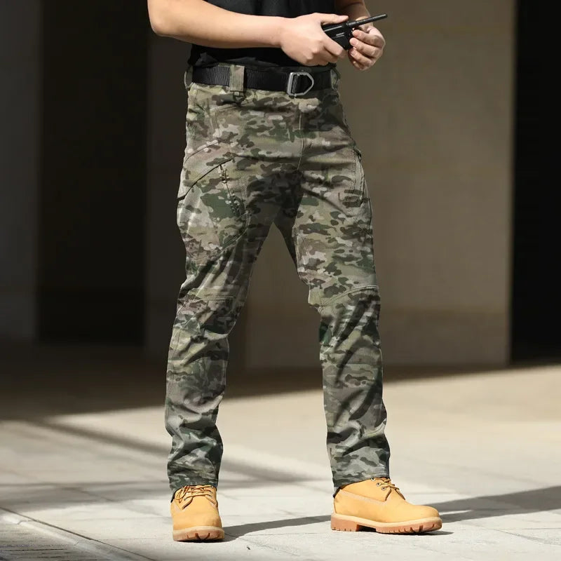Men City Casual Tactical Hiking Cargo Waterproof Pants