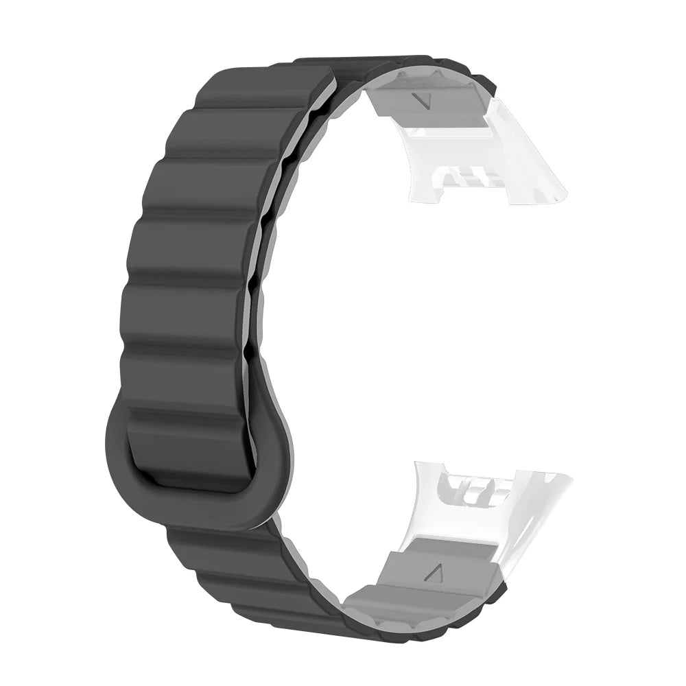 Watch Strap For XIaoMi Smart Watch Band 7 Pro Magnetic Silicone Soft Quick Release Lightweight Two-colors Head Clasp Man Woman
