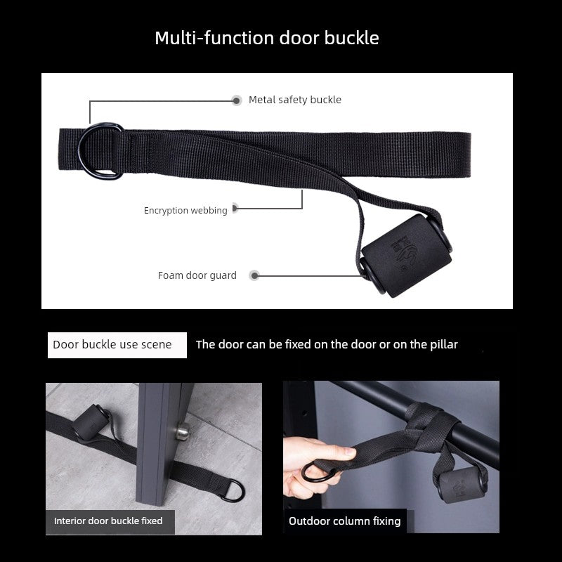 Fire Handsome Door Latch Door Anchor Pulling Rope Elastic String Chest Expander Accessories Yoga Belt Resistance Ring Fitness Equipment Fasteners