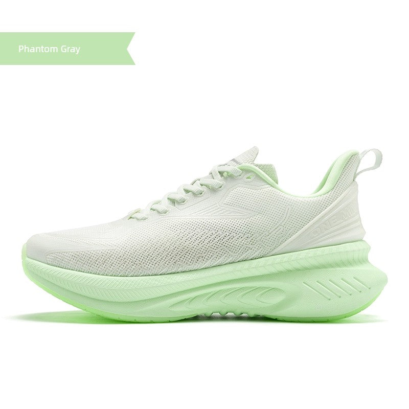 Onemix Running Shoes Shock-Absorbing Sneaker Men's Spring and Summer Cool Running Breathable Soft Sole Shoes Lightweight White Running Shoes Women's