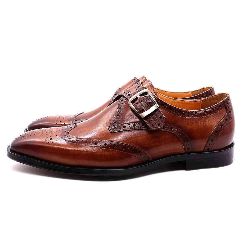 Men's Oxfords Genuine Leather Italian Wingtip