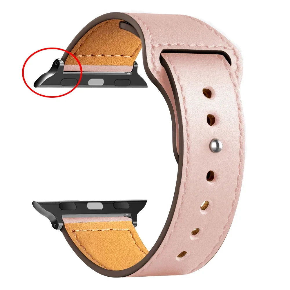 Leather Bands For Apple watch strap Ultra 49mm 46MM 44mm 40mm 38mm/42mm sport bracelet iWatch series 10 9 8 7 3 5 6 se 41mm/45mm