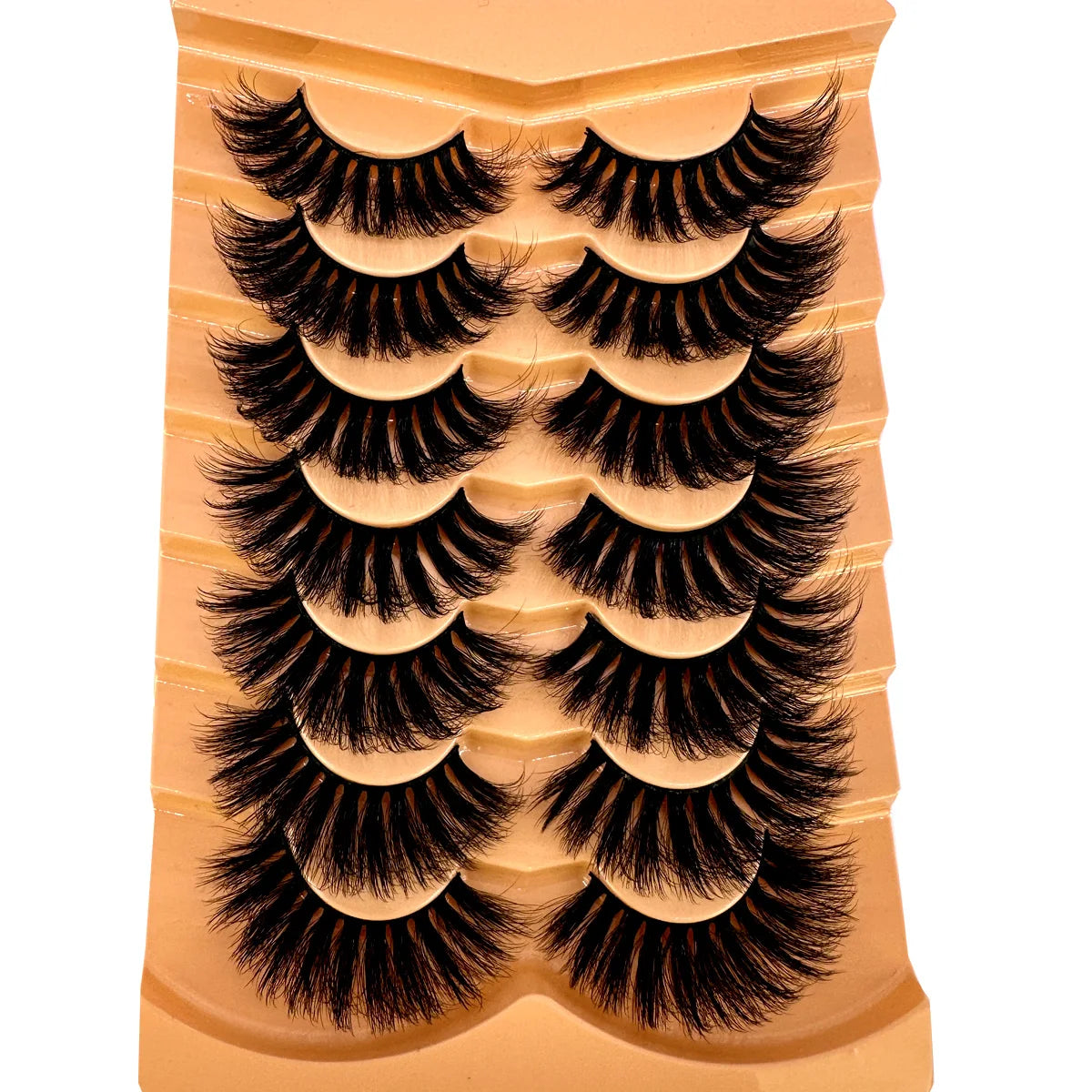 NEW 7pairs Fake Eyelashes Thick Long False Eyelashes Dramatic Lashes 3D Faux Mink Eyelashes Wholesale Full Strip Lashes Makeup