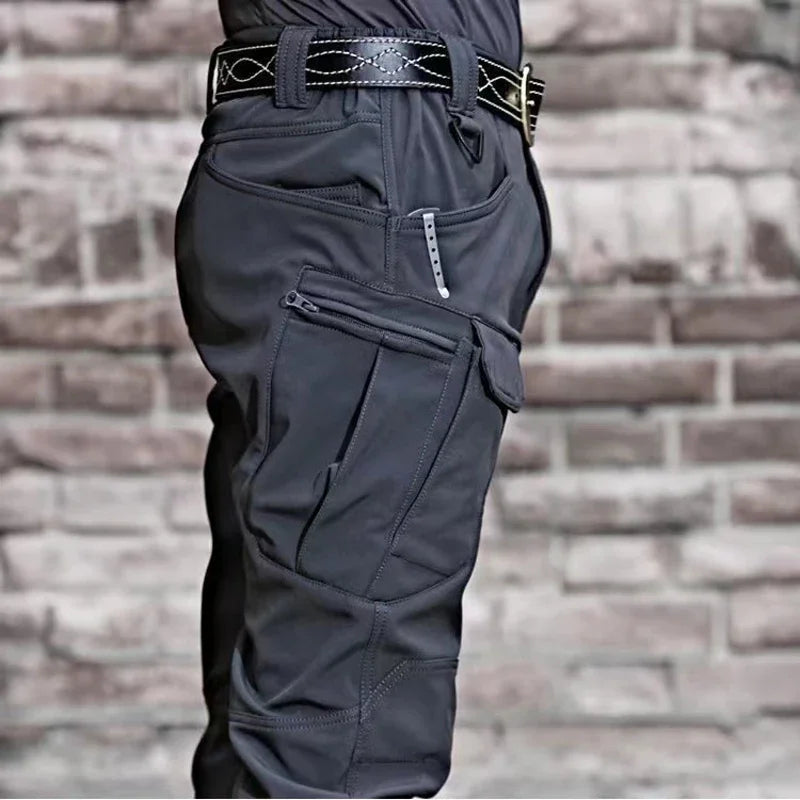 Mens Tactical Cargo Pants Climbing Hiking Camping Fishing Hunting Elastic Trousers Quick Dry Trekking Sports