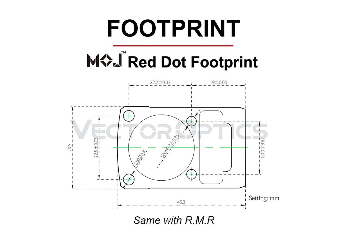 Vector Optics Frenzy 1x17x24 Red Dot Sight With Docter/RMR Footprint 3MOA Dot IPX6 Water Proof For Glock 17 19 Taurus Pistol