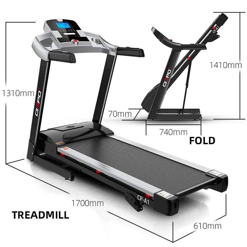 Ciapo Electric home treadmill folding Gym Fitness Equipment running machine sale Motorized treadmill with screen cheap