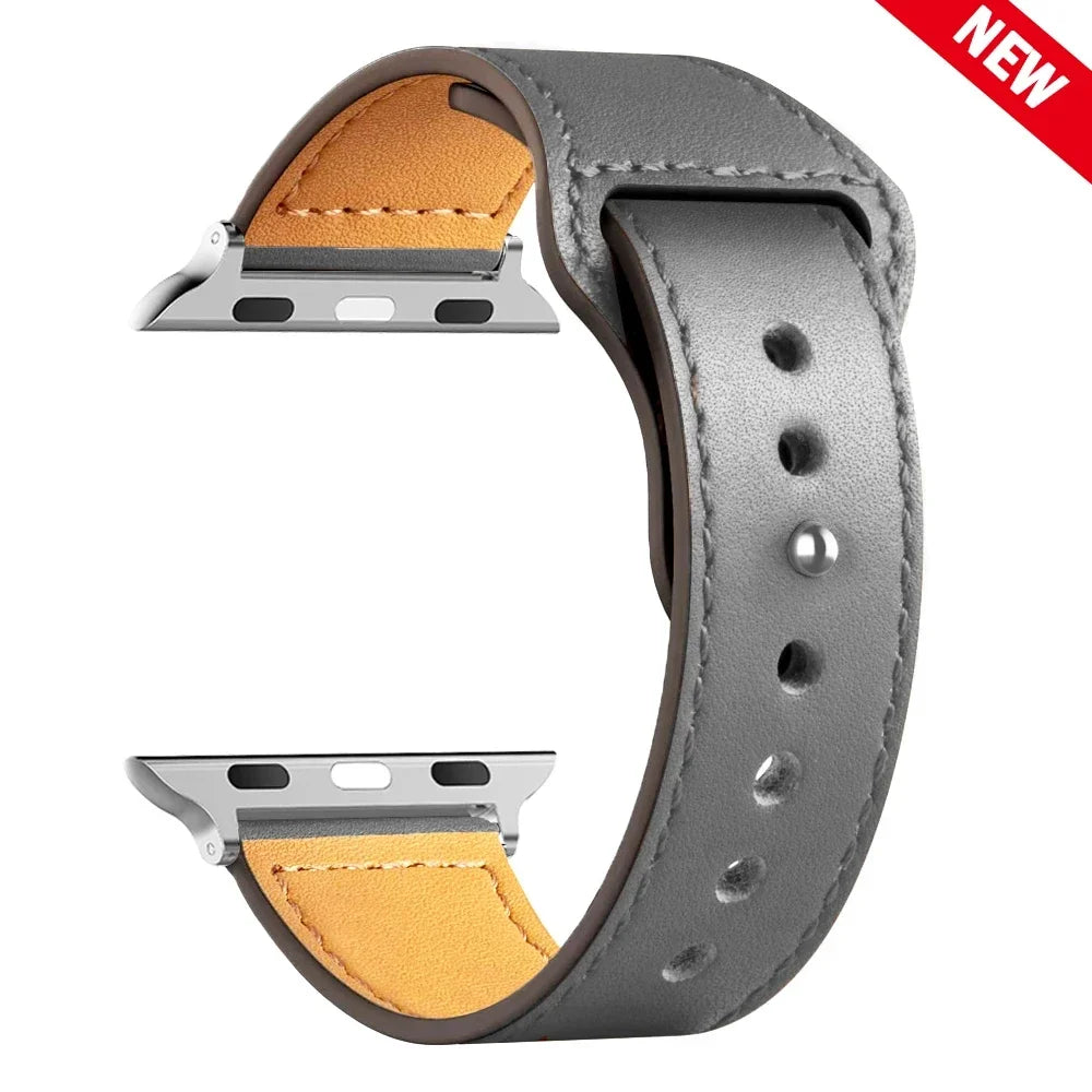 Leather Bands For Apple watch strap Ultra 49mm 46MM 44mm 40mm 38mm/42mm sport bracelet iWatch series 10 9 8 7 3 5 6 se 41mm/45mm