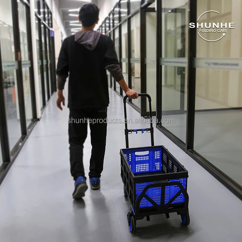 2 In 1 Convertible Moving Portable Foldable Hand Truck Multi-Function Folding Trolley