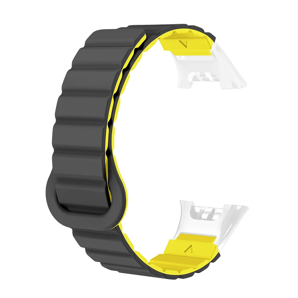 Watch Strap For XIaoMi Smart Watch Band 7 Pro Magnetic Silicone Soft Quick Release Lightweight Two-colors Head Clasp Man Woman