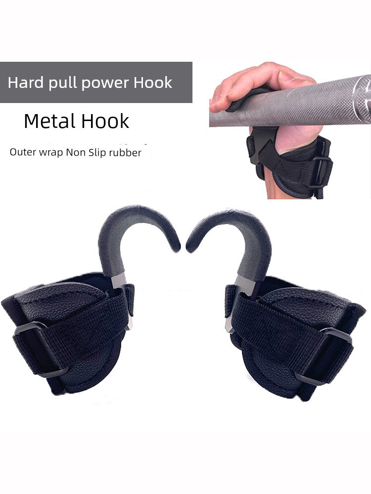 Grip Hook Pull-up Auxiliary Strap Horizontal Bar Gloves Fitness Men's Hard Pull Grip Wrist Guard Monkey Bars Waist Hanging Kids