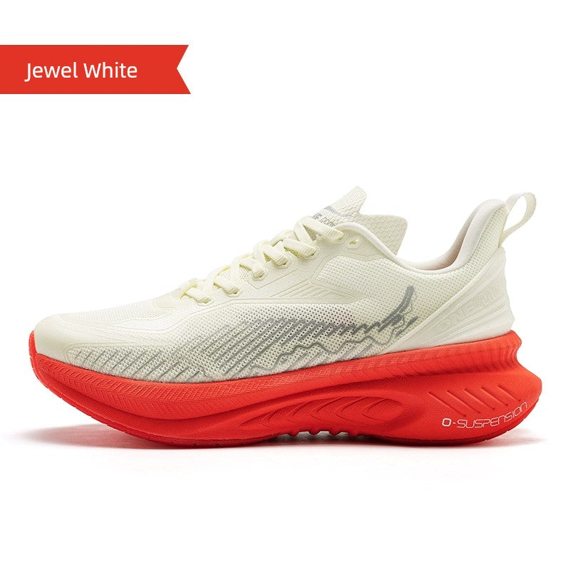 Onemix Running Shoes Shock-Absorbing Sneaker Men's Spring and Summer Cool Running Breathable Soft Sole Shoes Lightweight White Running Shoes Women's