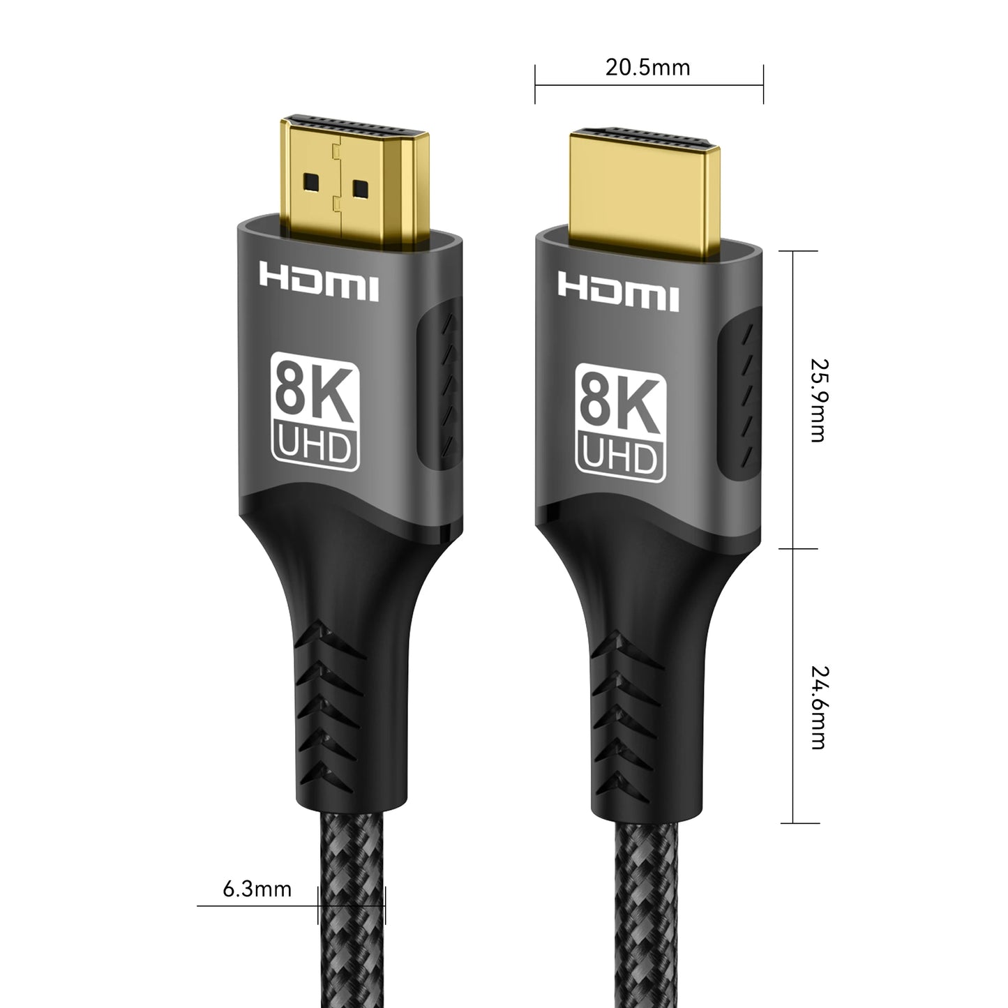 FDBRO 8K HDMI 2.1 Cable 8K@60Hz 4K@120Hz 48Gbps EARC ARC HDCP Ultra High Speed HDR For RTX Video Cable PC Laptop Projector HD TV