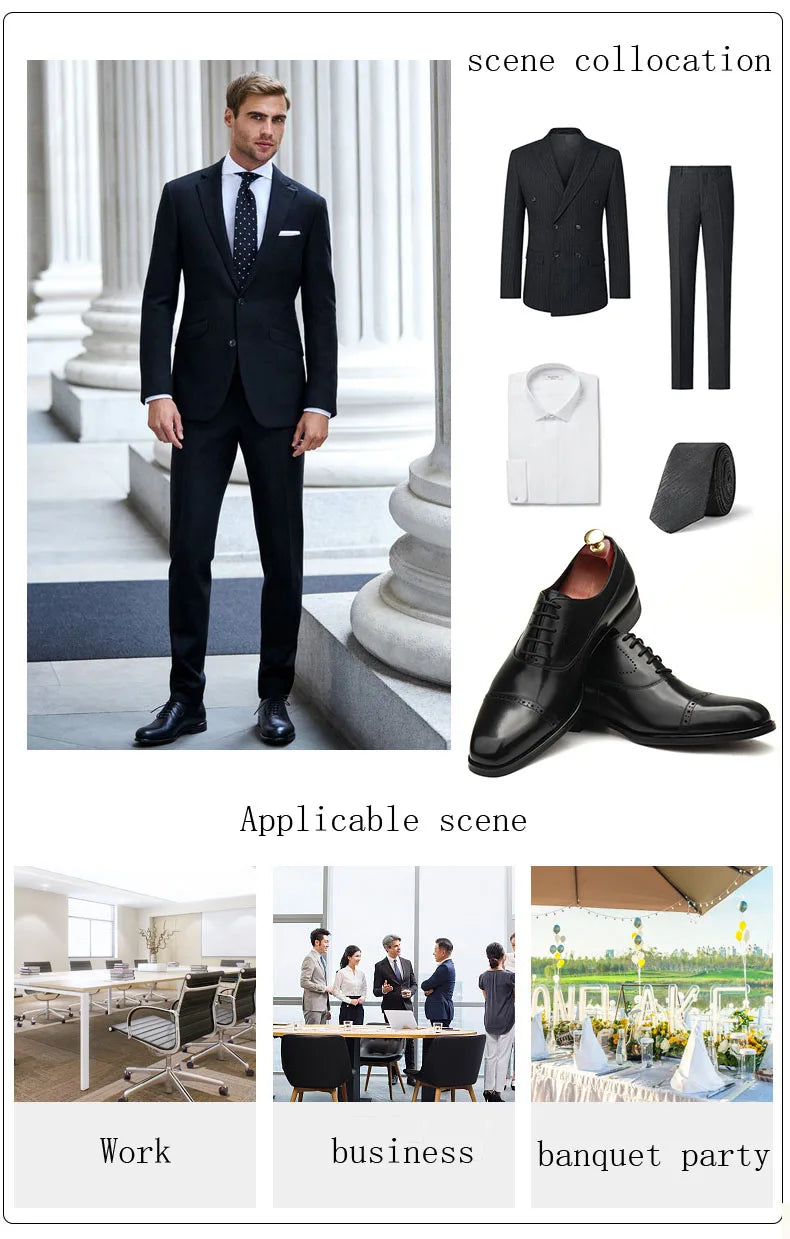 HKDQ Italian Slip On Men Dress Shoes Wedding Genuine Leather Men Oxford Shoes Monk Strap Black Grey Men Formal Loafers Men Suede