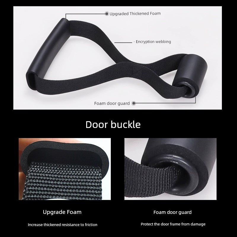Fire Handsome Door Latch Door Anchor Pulling Rope Elastic String Chest Expander Accessories Yoga Belt Resistance Ring Fitness Equipment Fasteners