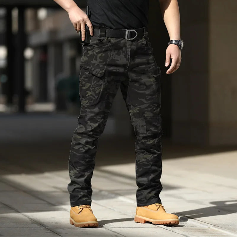 Men City Casual Tactical Hiking Cargo Waterproof Pants