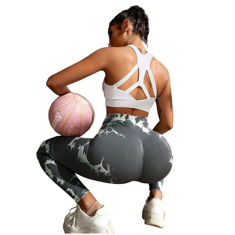 Women's Seamless Tie Dye High waist Leggings
