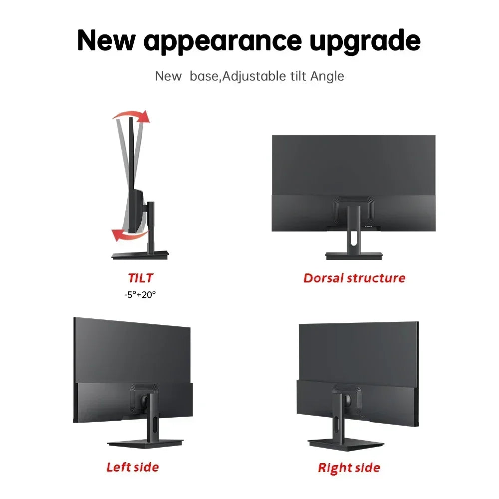 24 Inch PC Monitor 75Hz Ips Lcd Display HD 75Hz Desktop Gaming Gamer Computer Screen Flat Panel HDMI-compatible/DP