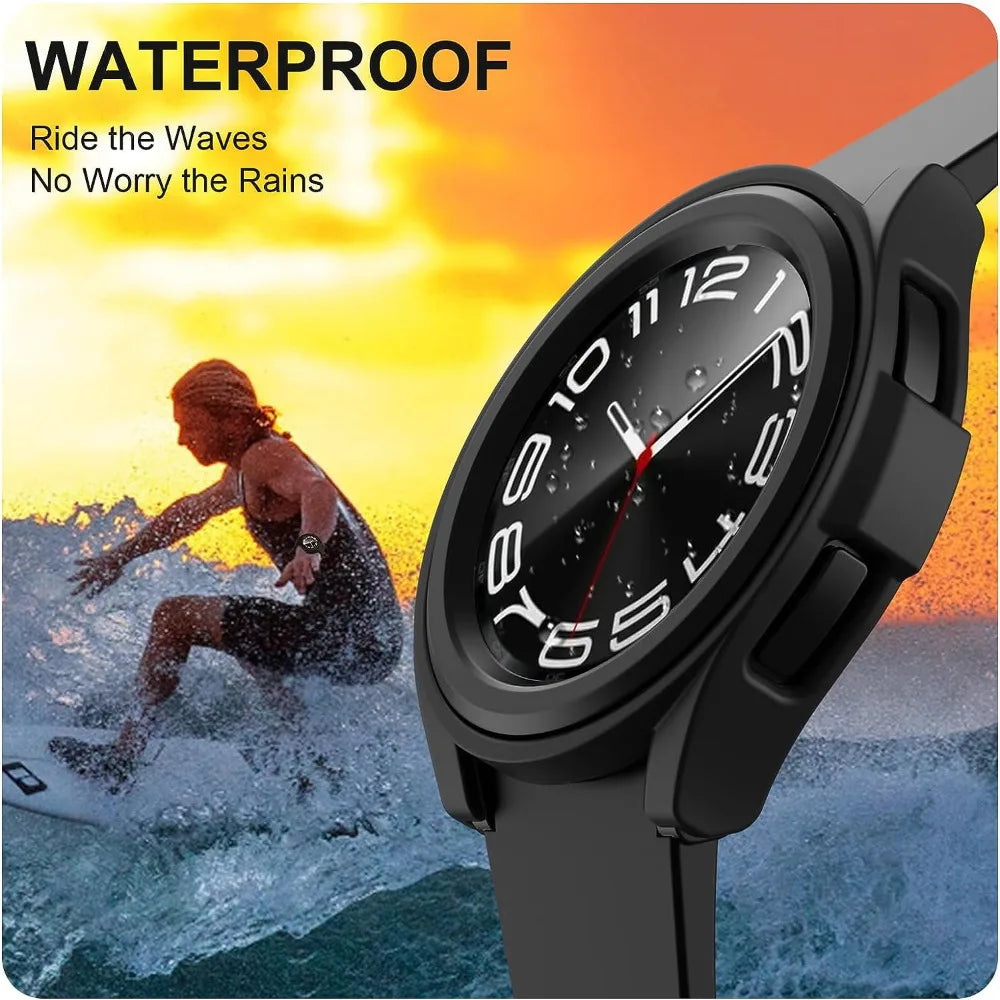 Screen Protector Glass for Samsung Galaxy Watch 6 Classic 43mm 47mm Watch4 5 6 40mm 44mm Screen Protective Film Bumper Case