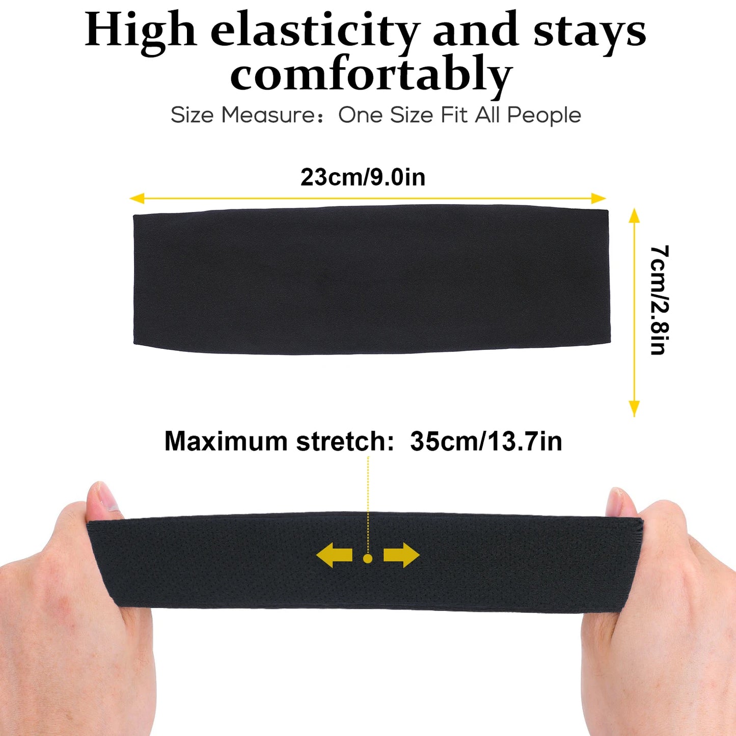 Sports Anti-Slip Headband Lightweight Yoga Fitness Running Jogging Sweat Band Gym Cycling Basketball Workout Hair Bands Men Girl