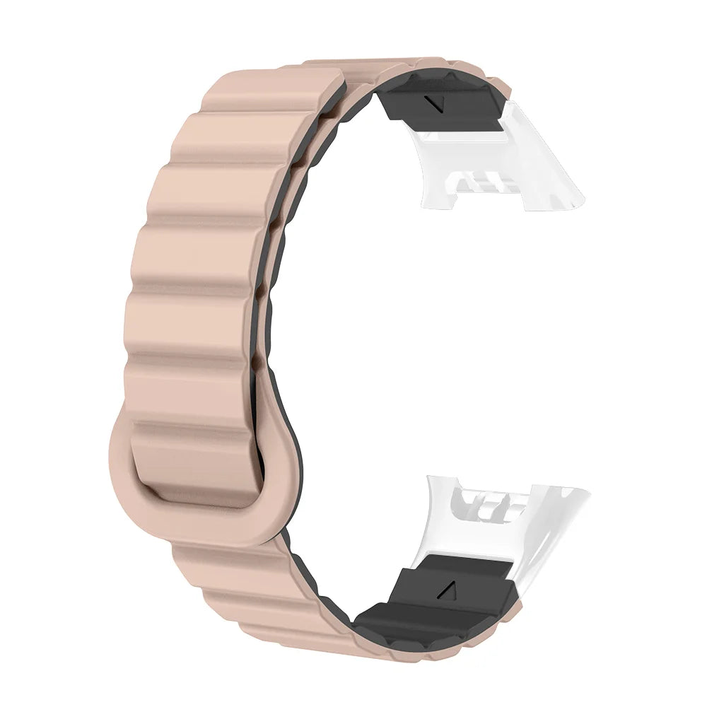 Watch Strap For XIaoMi Smart Watch Band 7 Pro Magnetic Silicone Soft Quick Release Lightweight Two-colors Head Clasp Man Woman