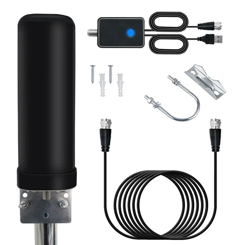 Outdoor Television External Digital DVBT2 TV HD Antenna High Power Strong Amplifier Signal Antenna For High-Range Digital TV