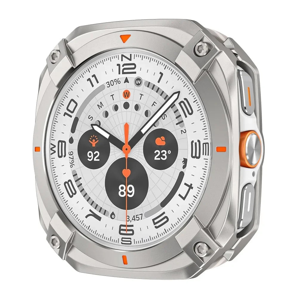 Luxury Aluminium Case for Samsung Galaxy Ultra Watch Ultra 47mm Metal Cover Screen Protector for Samsung Galaxy 7 Ultra 47mm