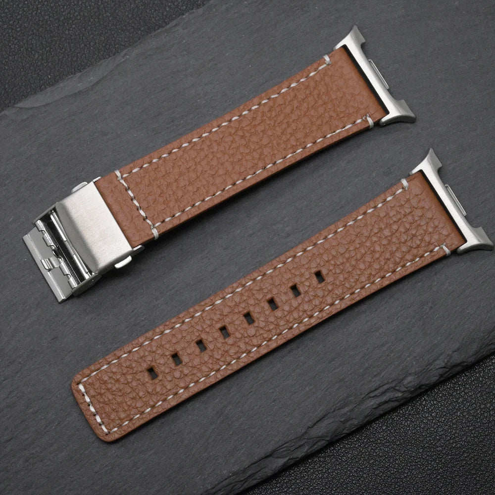 Leather for Samsung Galaxy Watch 8 Ultra2 Wrist Strap Elegant Business Band for Galaxy Ultra 47mm Bracelet Correa Accessories