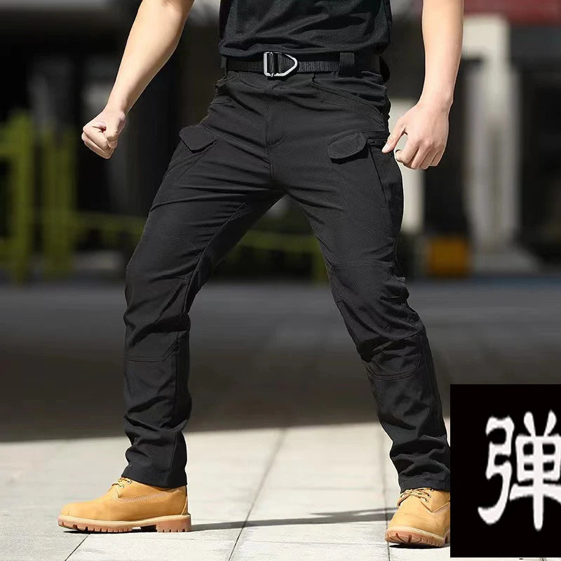 Men's M-5XL Autumn Spring Fall Elastic Camping Hiking Trekking Finshing Hunting Pants Outdoor Cycling Tranning Cargo Trousers