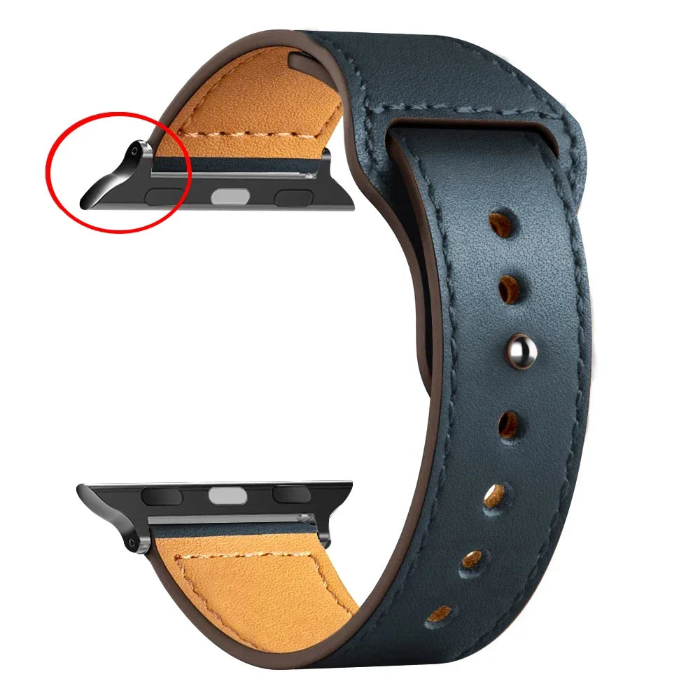 Leather Bands For Apple watch strap Ultra 49mm 46MM 44mm 40mm 38mm/42mm sport bracelet iWatch series 10 9 8 7 3 5 6 se 41mm/45mm