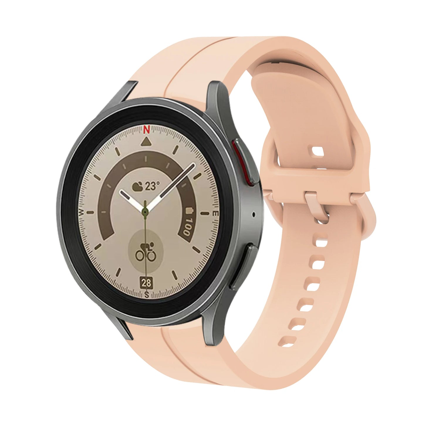 Silicone strap For Samsung Galaxy watch 7 6 5 4 40mm 44mm 45mm Original replacement band For Watch 6 4 Classic 43mm 47mm 46mm