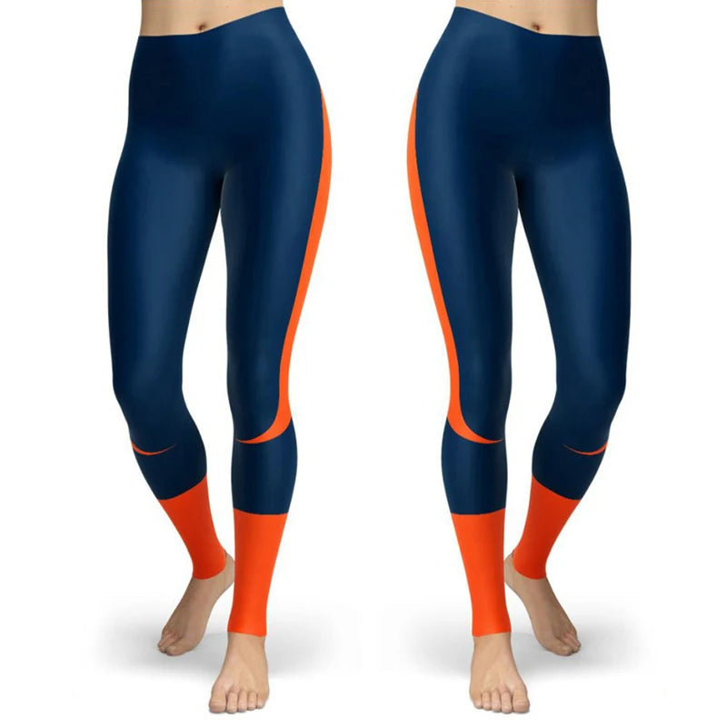 Black Design Skinny Striped Printed Sport Women Leggings Tight Push Up Pants Femme Fitness Hiking High Waist Gym Leggins Clothes