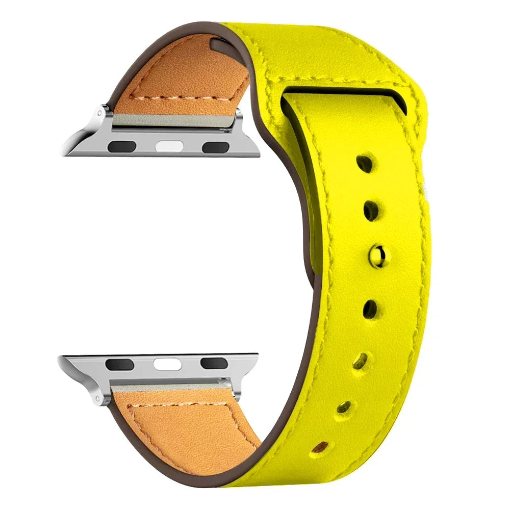 Leather Bands For Apple watch strap Ultra 49mm 46MM 44mm 40mm 38mm/42mm sport bracelet iWatch series 10 9 8 7 3 5 6 se 41mm/45mm