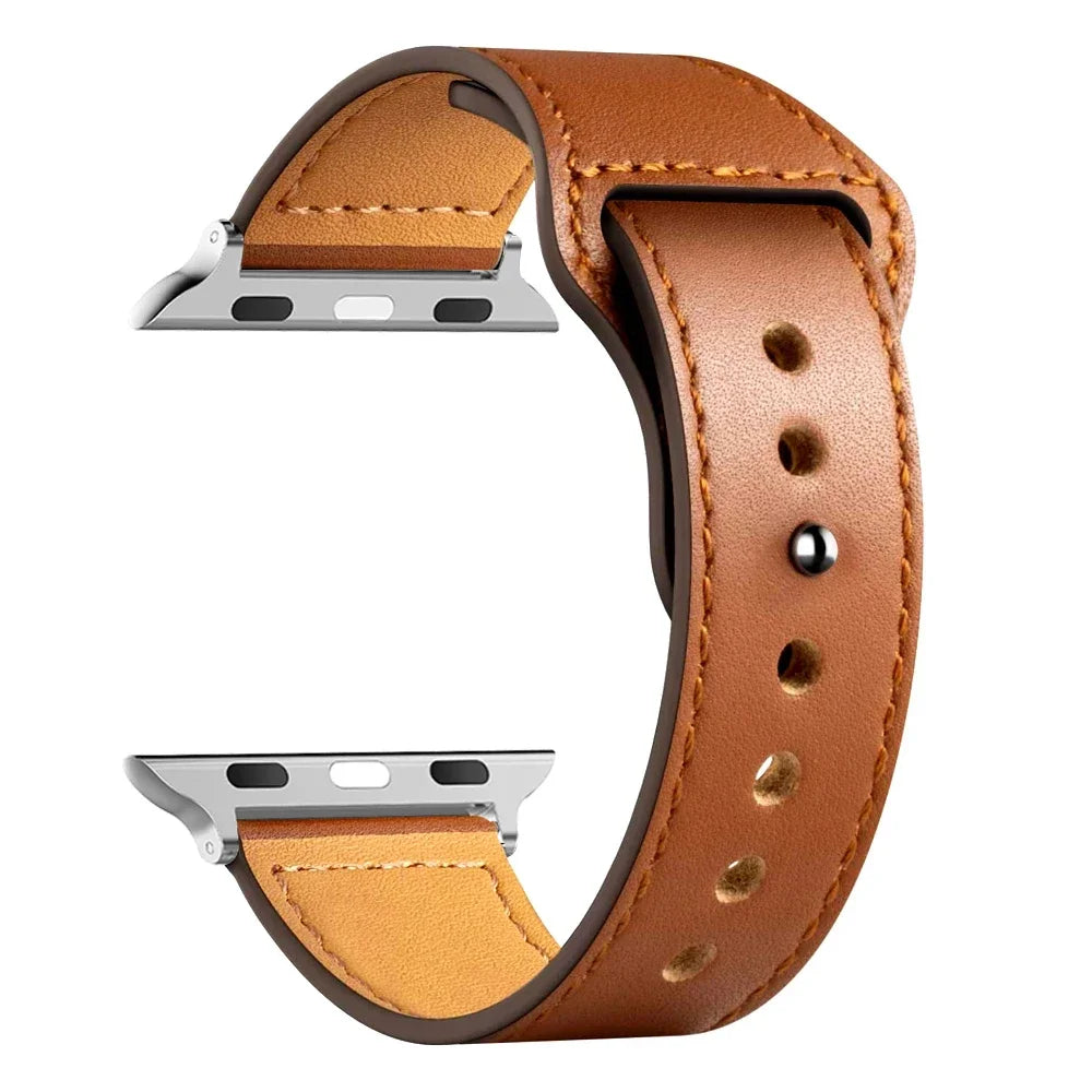 Leather Bands For Apple watch strap Ultra 49mm 46MM 44mm 40mm 38mm/42mm sport bracelet iWatch series 10 9 8 7 3 5 6 se 41mm/45mm