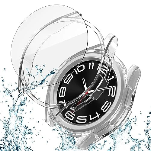 Screen Protector Glass for Samsung Galaxy Watch 6 Classic 43mm 47mm Watch4 5 6 40mm 44mm Screen Protective Film Bumper Case