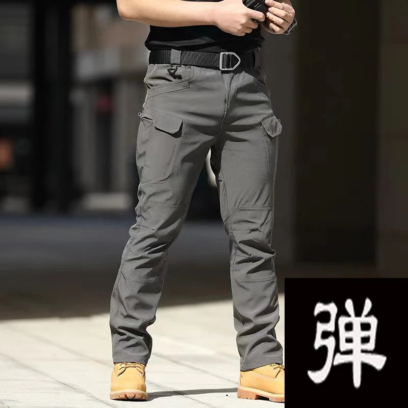Men's M-5XL Autumn Spring Fall Elastic Camping Hiking Trekking Finshing Hunting Pants Outdoor Cycling Tranning Cargo Trousers
