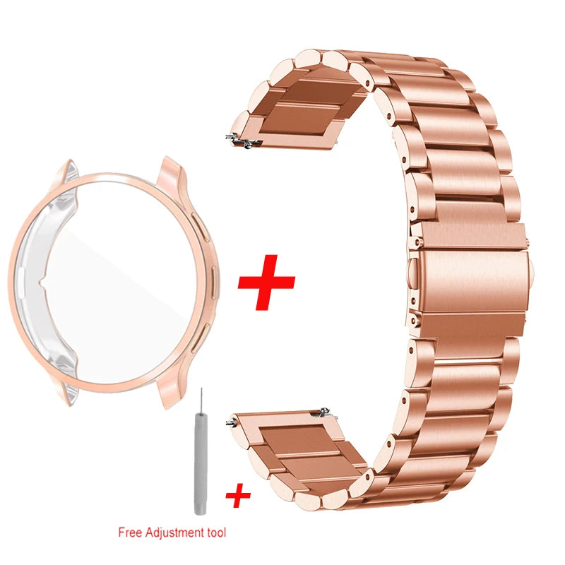 Stainless Steel Strap TPU Case Watch Band Soft Cover For Garmin Venu 3 3S Screen Protector Shell Smartwatch Wrist Bracelet Belt