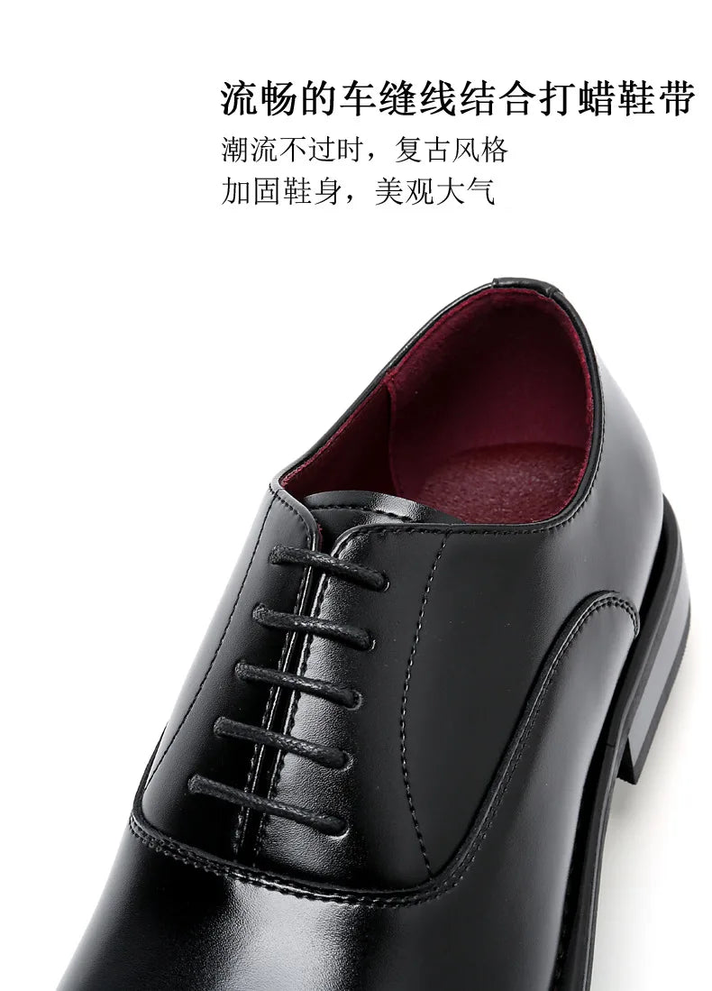 Dress Shoes Men Genuine Cow High Quality Handmade Oxford Leather Suit Shoes Footwear Wedding Formal Italian Shoes Hot